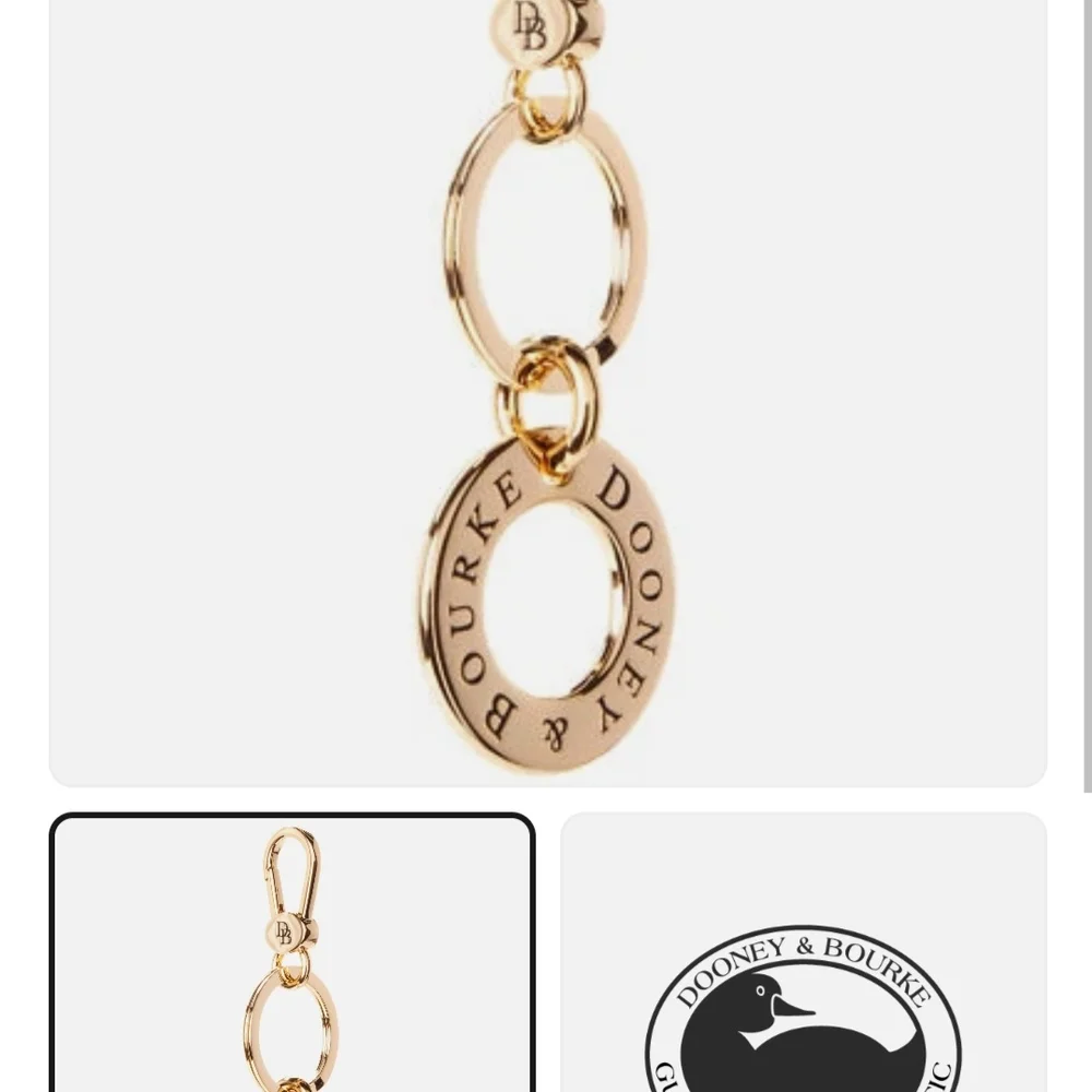 Dooney & Bourke Gold Keychain/ Keycharm